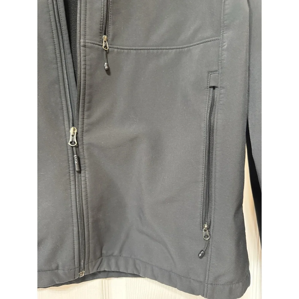 The North Face Cintas Mens Large Black Apex Barrier Softshell Fleece Jacket L